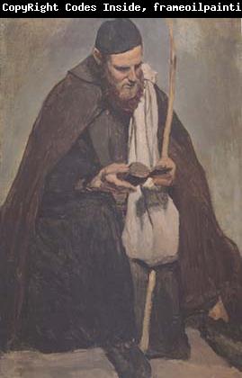 Jean Baptiste Camille  Corot Moine italien assis (mk11)
